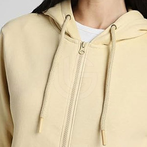 เสื้อฮู้ดลำลองสำหรับผู้หญิงคอเสื้อมีฮู้ดลำลองผ้าฝ้าย100% นุ่มสำหรับฤดูหนาว - Product Image 6