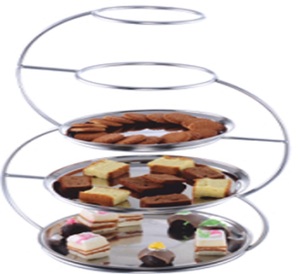 Professional 5-Tier <b>Cake</b> <b>Stand</b> Premium Quality Stainless Steel Food Grade Superior Strength Bright <b>Cake</b> Decoration Decorative - Product Image 5