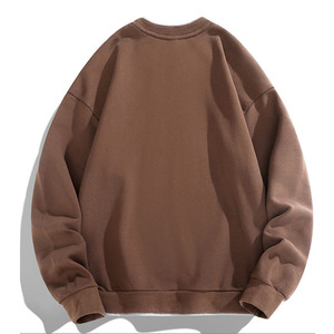 430g Round Neck 100% Cotton Fleece Sweatshirt for Men Winter Sportswear Pullover Casual Fashion Hip Hop Hoodies Streetwear <b>Top</b> - Product Image 2