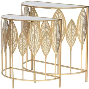 Haute vente qualité conception luxe métal rectangle café centre table tables basses salon maison hôtel décor utilisation - Product Image 4