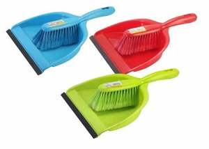 Juego de Recogedor y Escoba Premium con Diseño de Orificio para Colgar, Fácil Almacenamiento, Plástico Rojo, Kit de 2 Piezas, Limpieza del Hogar, Profesional, Duradero - Product Image 3