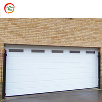 Vente en gros d'un design moderne en acier galvanisé carport villa isolation automatique sectionnelle porte de garage moteur en noyer maisons fabriquées en Chine