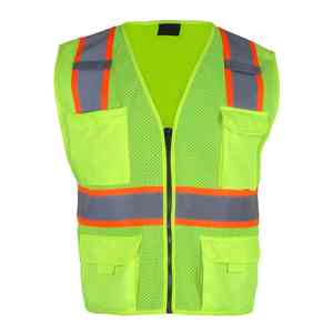 เสื้อกั๊กนิรภัยสำหรับผู้ชายสะท้อนแสงปรับแต่งได้พิมพ์โลโก้ตรงจากปากีสถานส่งตรงจากโรงงาน2025 - Product Image 2