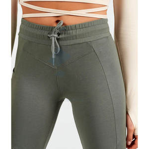 Pantalones Deportivos de Mujer Estilo Urbano, Corte Acampanado, para Otoño e Invierno, Tejido Grueso y Cálido, Cintura Elástica, Cómodos, Estilo Lona, Estampados Laterales - Product Image 5