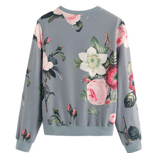 Jersey de manga larga antipilling para mujer, sudadera, precio al por mayor, Top de cuello redondo para ropa de invierno con logotipo frontal - Product Image 2