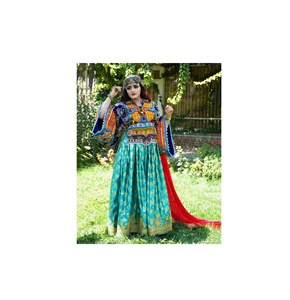 Afghan Kuchi Vestidos Tribal étnico vintage kuchi vestido, Afghan/Pakistán Kuchi fiesta tradicional Multi colores Vestidos - Product Image 6