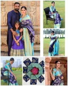 Último diseñador All-Over Rich Pallu Jacquard Work Saree para adultos para ocasiones especiales - Product Image 5