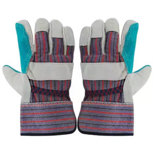 Vente en gros de gants de gréeur en cuir de qualité supérieure gants de travail de sécurité multifonctionnels gants de travail en cuir respirants à poignets amples - Product Image 2