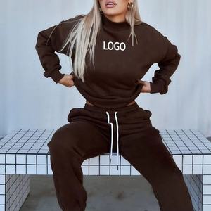 Survêtements de jogging unisexe en coton épais en molleton pour hommes survêtements décontractés avec logo personnalisé avec capuche ensemble sweat à capuche uni et joggers pour hommes - Product Image 6