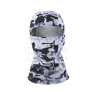 Balaclava de Cyclisme et de Ski pour Hommes en Gros avec Impression de Logo Personnalisé Polyester Respirant avec Doublure Intégrale en Couleurs Unies PAR BS - Product Image 2