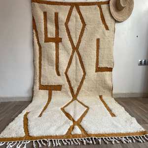 Designer White Color <b>Carpets</b> With Brown Patterned Dhurries 100% Cotton Material <b>Carpets</b> for Home Living Room and <b>Garden</b> Decor - Product Image 4