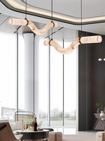 Lustre en plâtre en forme de flocon de neige ondulé, design moderne, irrégulier et courbé, pour hôtels, restaurants, îlots de cuisine et tables