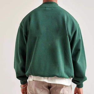 Sudadera de Hombre con Hombros Caídos, Personalizable, de Felpa, con Estampado Invernal, 100% Algodón, Transpirable, Color Personalizado - Product Image 4