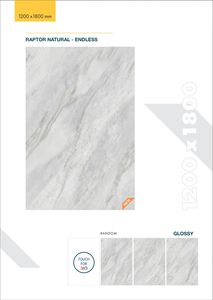 Baldosa de Porcelana con Acabado de Mármol Blanco Premium Arcadia, 1200x1800 mm, Brillante, Antideslizante, Antibacteriana, para Paredes y Pisos de Villas - Product Image 6