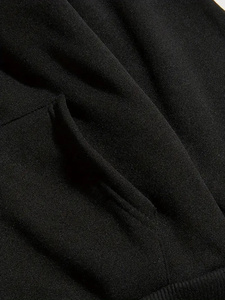 Ropa de invierno para hombre de calidad superior Nuevo estilo Patrón sólido Algodón Mezclado Fleece Sudadera con capucha Peso ligero Pullover Basics - Product Image 2
