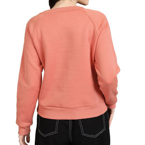 Sudadera de Cuello Redondo para Mujer, Diseño Nuevo, Invierno, Color Sólido, Felpa de Algodón, Transpirable, Logotipo Personalizado al por Mayor - Product Image 2
