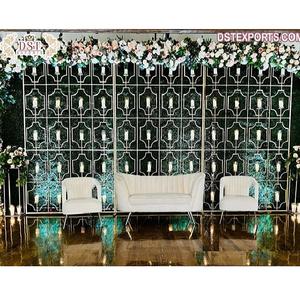 ฉากงานแต่งงานที่งดงามอลังการ ผนังเทียนสุดตระการตา แผงเทียนเรืองแสงสำหรับตกแต่งฉากหลังงานอีเว้นท์ ของตกแต่งงานแต่งงาน เท็กซัส - Product Image 1