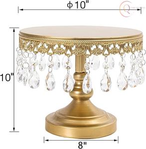 Base para Pastel de Metal de Lujo, Estilo Clásico, Color y Tamaño Personalizables, Apta para Lavavajillas, para Presentación de Pasteles en Ocasiones Especiales - Product Image 2