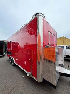 Remorque alimentaire mobile entièrement équipée en aluminium avec cuisine commerciale pour la vente de bonbons et de chips aux États-Unis - Product Image 3