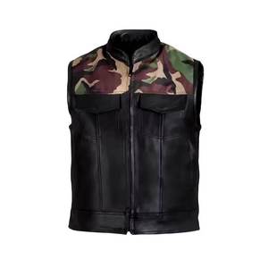 Gilet en cuir pour hommes, conception personnalisée, gilet OEM pour les marques de mode, fabricant et fournisseur - Product Image 1