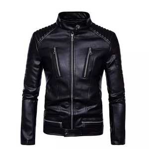 Offre spéciale veste en cuir Design Unique pour hommes veste en cuir Slim Fit élégant hiver mode pour hommes - Product Image 1