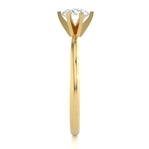 Anillo de moda de diamante natural chapado en oro de 14K Diseño único para boda o aniversario Certificado IGI - Product Image 5