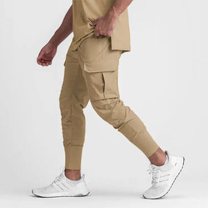 Gimnasio Fitness Jogger Pantalones Hombres Pantalones deportivos Secado rápido Bolsillo lateral Cordón Pantalones deportivos Sueltos Casual Pantalones de chándal al aire libre - Product Image 3