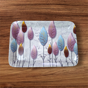 Fabricantes de bandejas de melamina LOGO personalizado Bandejas rodantes de melamina de plástico Bandeja de servicio de melamina al por mayor Tamaño mediano - Product Image 1