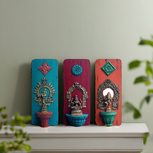 กรอบรูปไม้แกะสลักรูปมะม่วงทำด้วยมือของสะสมโบราณกรอบรูปทำจากเรซินสามชุดของขวัญสำหรับทารกแรกเกิด - Product Image 4