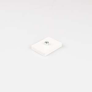 Sistema magnetico gommato 59x45x8,5mm con boccola filettata - Product Image 1