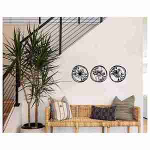 งานตกแต่งผนังศิลปะอินเดียสำหรับงานฝีมือสำนักงานและบ้านพร้อมกรอบโลหะตัวเลือกของขวัญ - Product Image 5