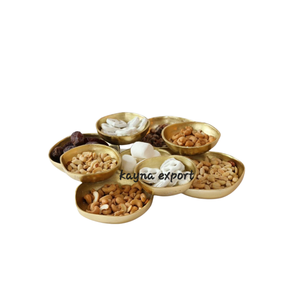 Nouvelle COLLECTION de bol de luxe plaqué or pour servir le bol en métal - Product Image 6