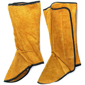 ที่คลุมรองเท้างานเชื่อมหนังฝาครอบรองเท้ากันความร้อนทนประกายไฟปกป้องเท้าอุตสาหกรรมงานเชื่อมงานตามสั่ง - Product Image 2