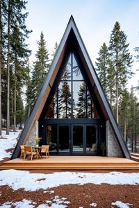 Bungalow préfabriqué en bois triangulaire moderne Garantie de 2 ans pour villa Cuisine Salle de bain Hôtel Salon Chambre Bureau Bâtiment - Product Image 5