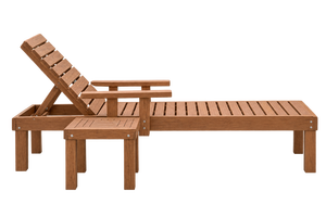 Chaise longue en teck pour l'extérieur, chaise longue de piscine, mobilier de plage en bois massif pour hôtel - Product Image 5