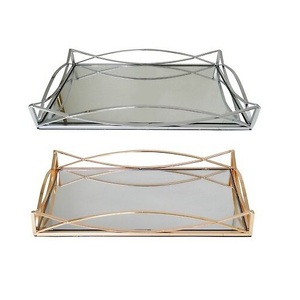 Plateau décoratif artisanal pour ustensiles de cuisine à domicile Plateau de service pour aliments et fruits - Product Image 6