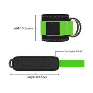 Venta al por mayor Verde-Negro tobillo puños levantamiento de pesas pierna gimnasio entrenamiento Fitness tobillo puños al por mayor entrenamiento-ejercicio tobillo puños - Product Image 6