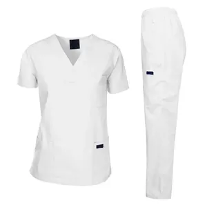 Uniformes médicos azules marinos de lujo para hombres y mujeres para enfermeras y trabajadores de joggers uniformes de hospital cómodos - Product Image 5