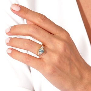 Anillo de Boda Ajustable con Circonita, Joyería para Mujer, Plata de Ley 925, Moderno, Hecho a Mano, Regalo - Product Image 4