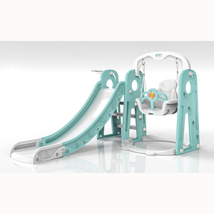 Indoor Fashion Baby`<strong>s</strong> PE Slide with <strong>Swing</strong> Small Plastic Toys Easy Installation - Product Image 1