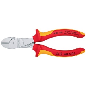 คีมตัดด้านข้างแบบงานหนัก KNIPEX 160 มม. พร้อมกรรไกรและเครื่องตัดแบบหลายส่วนประกอบ VDE Form 0 พร้อมด้ามจับที่สะดวกสบาย - Product Image 4