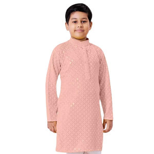 Nouvelle collection de kurtis pour enfants en rayonne lourde avec broderie chikankari pour la vente en gros - Product Image 1