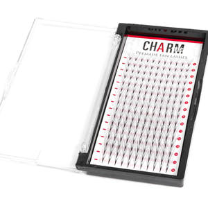 Extensiones de pestañas de fibra PBT coreanas ventiladores prefabricados Mega volumen CC para bandeja de pestañas 28 filas entrega rápida precio de fábrica al por mayor OEM - Product Image 6