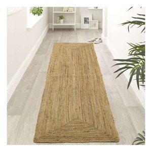 Alfombra trenzada hecha a mano al por mayor lote de alfombra de Yute natural para sala de estar alfombra de yute ecológica alfombras modernas de diseñador antideslizantes - Product Image 5