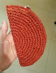 Sac à main en crochet de Bohème vert clair fait à la main Style Vintage été raphia pochette personnalisée sac de paille coloré pour les femmes facilement - Product Image 4