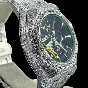 Reloj de Pulsera de Lujo para Hombre con Diamante Moissanite VVS, Esfera de Cristal y Construcción Premium para un Estilo Distintivo - Product Image 6