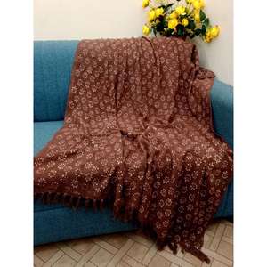Modern <b>Luxury</b> Bohemian Indian Cotton <b>Blanket</b> 100% Cotton Rectangular Solid Woven Block Print Decorative Bedding Couch Throws for - Product Image 2