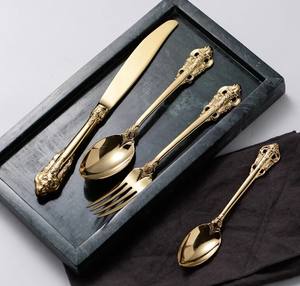 Ensemble de couverts de salle à manger élégants 4 pièces de haute qualité avec boîte pour cadeaux de mariage pour la vente à l'exportation à l'exportation - Product Image 1