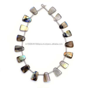 Perles de pierres précieuses de labradorite naturelle de haute qualité, forme fantaisie lisse, multicolores, faites à la main pour la fabrication de bijoux et de cadeaux - Product Image 1