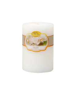 Velas perfumadas de pilar de marfil de parte superior plana de servicio ODM, decoración del hogar de etiqueta privada de lujo para bodas hechas a mano en Vietnam - Product Image 4
